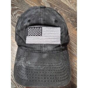 Outdoor Cap Kryptek Typhon Camo American Flag Patch Tactical Hat Black Gray OSFM